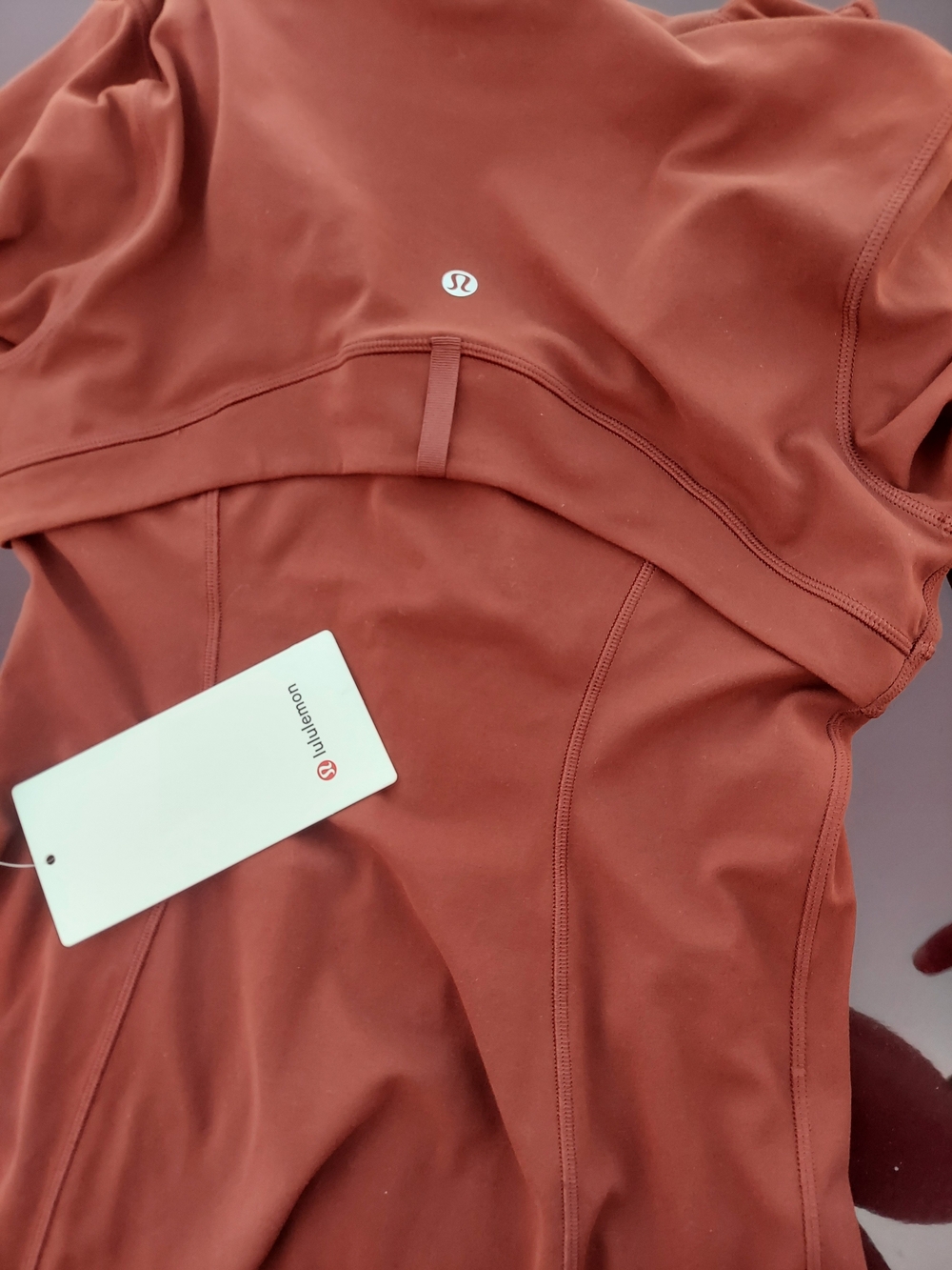 lululemon athletica rust red athletic jacket